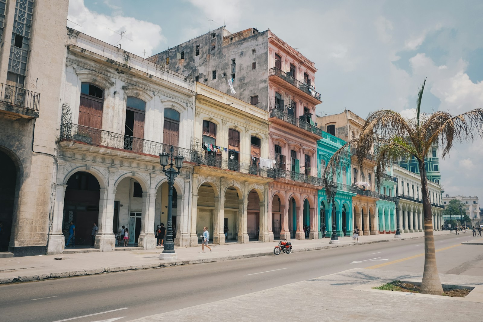Pastel colonial houses in Havana